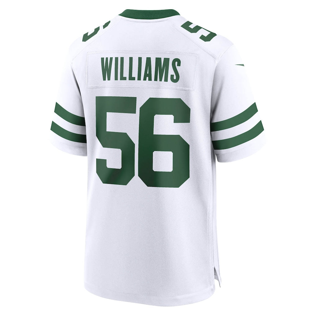 Tlead NY.Jets #56 Quincy Williams Legacy White Game Jersey