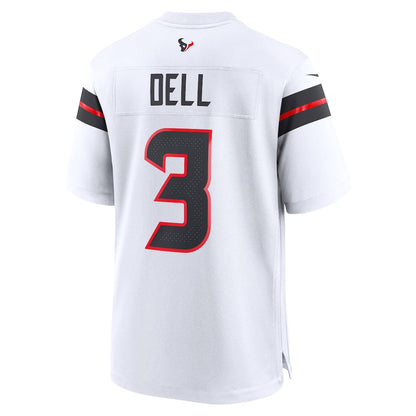 Tlead H.Texans #3 Tank Dell White Game Jersey