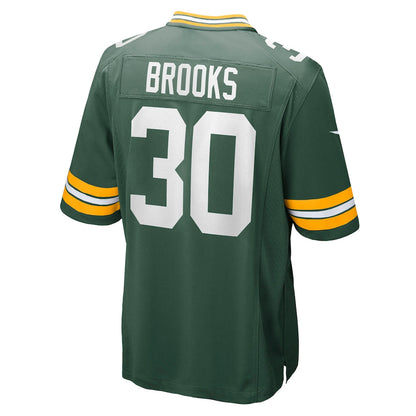 Tlead GB.Packers #30 Chris Brooks Green Team Game Jersey