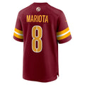 Tlead W.Commanders #8 Marcus Mariota Burgundy Team Game Jersey