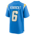 Tlead LA.Chargers #6 Eric Kendricks Powder Blue Player Game Jersey