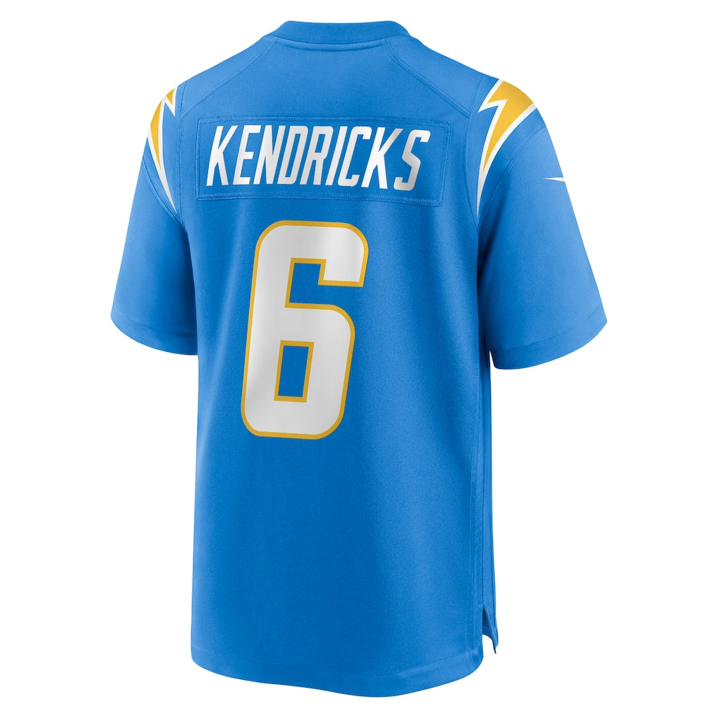 Tlead LA.Chargers #6 Eric Kendricks Powder Blue Player Game Jersey