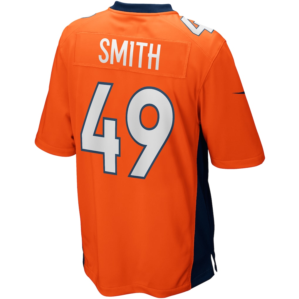 Tlead D.Broncos #49 Dennis Smith Orange Retired Player Alternate Game Jersey