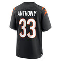 Tlead C.Bengals #33 Daijahn Anthony Black Game Jersey