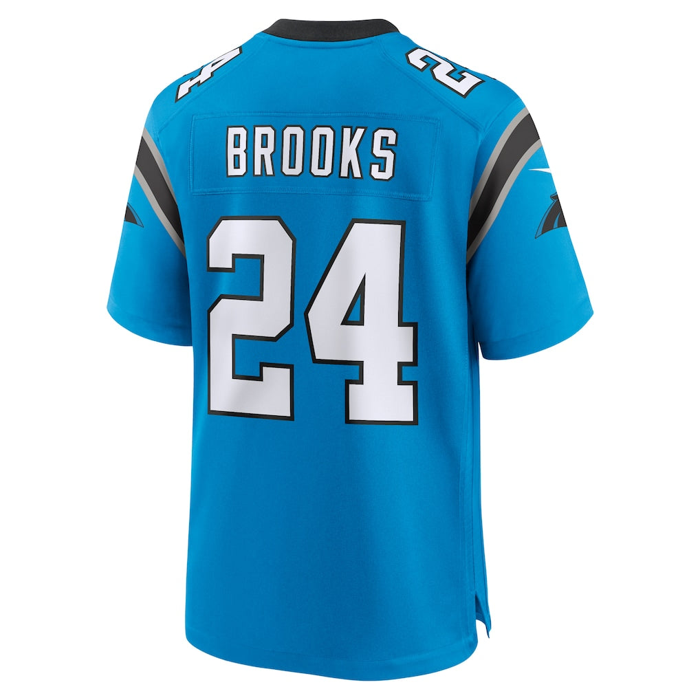 Tlead C.Panthers #24 Jonathon Brooks Blue Alternate Game Player Jersey