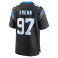Tlead C.Panthers #97 Bobby Brown Black Team Game Jersey