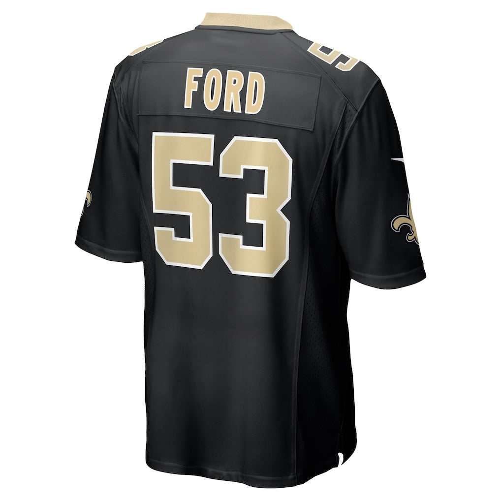 Tlead NO.Saints #53 Jaylan Ford Black Game Jersey