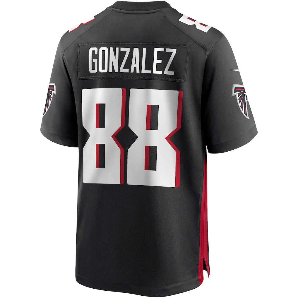 Tlead A.Falcons #88 Tony Gonzalez Black Game Retired Player Jersey