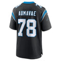 Tlead C.Panthers #78 Popo Aumavae Black Team Game Jersey