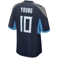 Tlead T.Titans #10 Vince Young Navy Game Retired Player Jersey