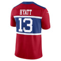 Tlead NY.Giants #13 Jalin Hyatt Century Red Alternate Vapor F.U.S.E. Limited Jersey