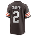 Tlead C.Browns #2 Amari Cooper Brown Player Game Jersey