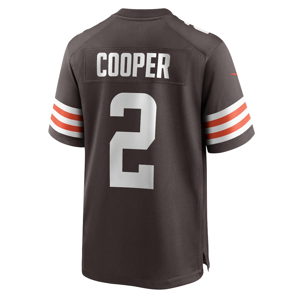 Tlead C.Browns #2 Amari Cooper Brown Player Game Jersey