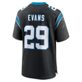 Tlead C.Panthers #29 Akayleb Evans Black Team Game Jersey