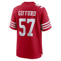 Tlead SF.49ers #57 Luke Gifford Scarlet Team Game Jersey