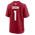 Tlead A.Cardinals #1 Groom Cardinal Team Game Jersey