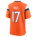 Tlead D.Broncos #17 Devaughn Vele Orange Team Game Jersey