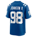 Tlead IN.Colts #98 Eric Johnson II Royal Team Game Jersey