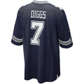 Tlead D.Cowboys #7 Trevon Diggs Navy Game Jersey
