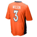 Tlead D.Broncos #3 Russell Wilson Orange Game Jersey