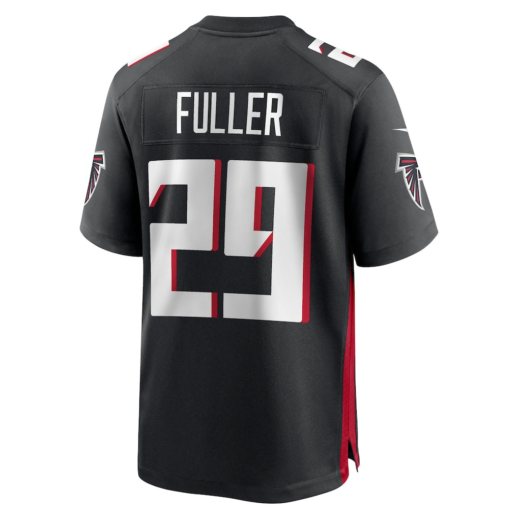 Tlead A.Falcons #29 Jordan Fuller Black Team Game Jersey