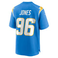 Tlead LA.Chargers #96 Naquan Jones Powder Blue Team Game Jersey