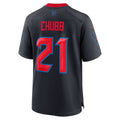 Tlead H.Texans #21 Nick Chubb Navy Alternate 2 Game Jersey