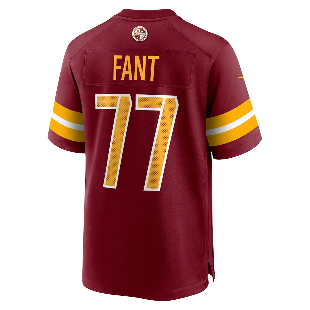 Tlead W.Commanders #77 George Fant Burgundy Team Game Jersey