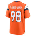 Tlead D.Broncos #98 John Franklin-Myers Orange Team Game Jersey
