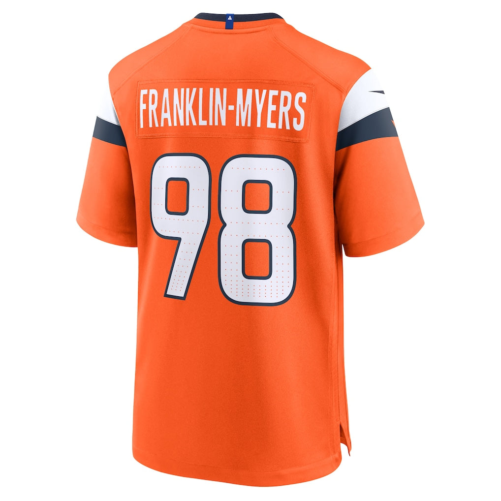 Tlead D.Broncos #98 John Franklin-Myers Orange Team Game Jersey