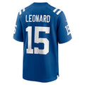 Tlead IN.Colts #15 Riley Leonard Royal Team Game Jersey