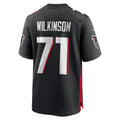 Tlead A.Falcons #71 Elijah Wilkinson Black Team Game Jersey