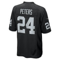 Tlead LV.Raiders #24 Marcus Peters Black Team Game Jersey