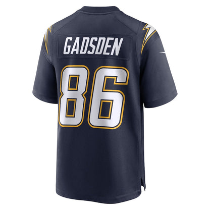 Tlead LA.Chargers #86 Oronde Gadsden Navy Alternate 2 Super Chargers Game Jersey