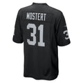 Tlead LV.Raiders #31 Raheem Mostert Black Team Game Jersey