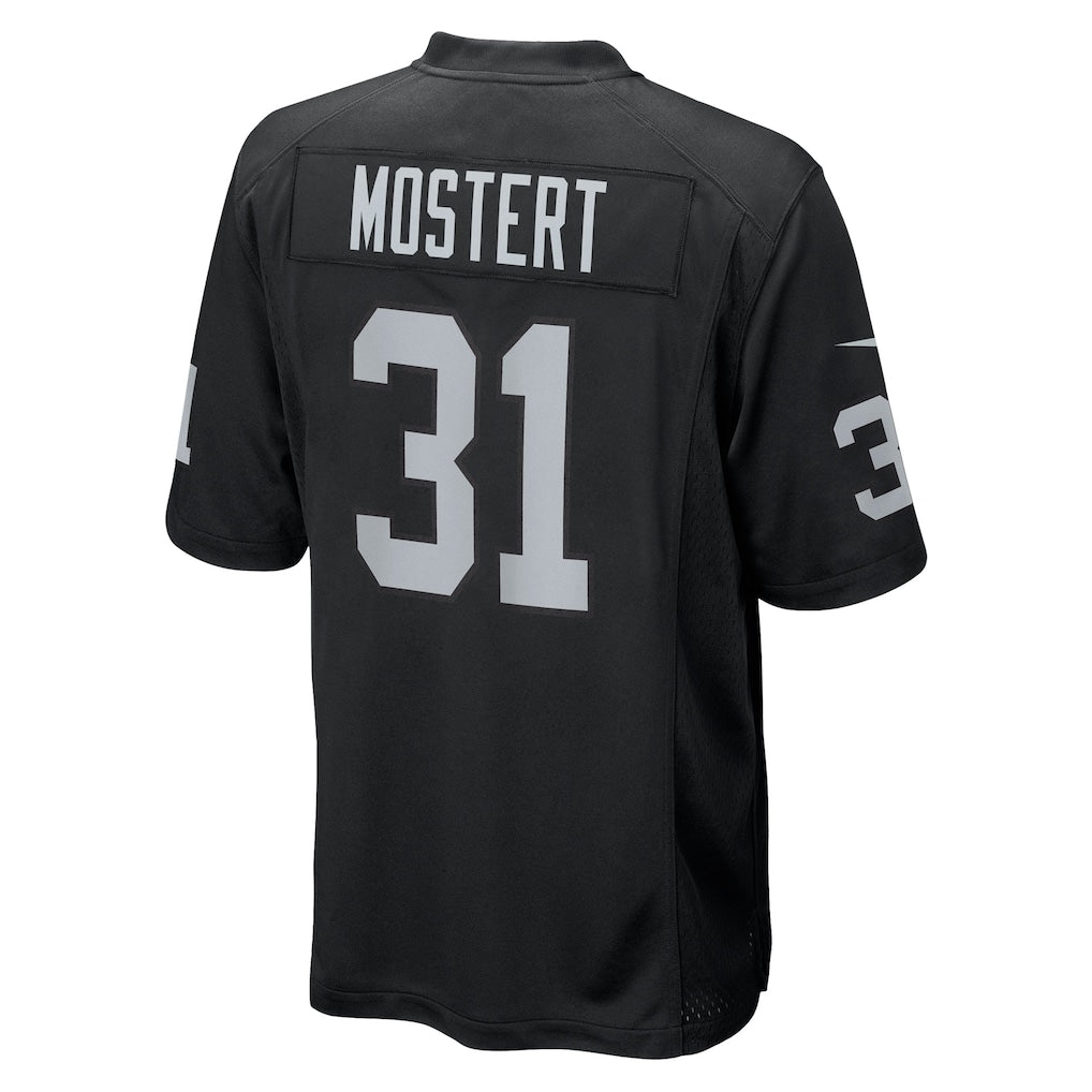 Tlead LV.Raiders #31 Raheem Mostert Black Team Game Jersey