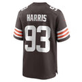 Tlead C.Browns #93 Shelby Harris Brown Team Game Jersey