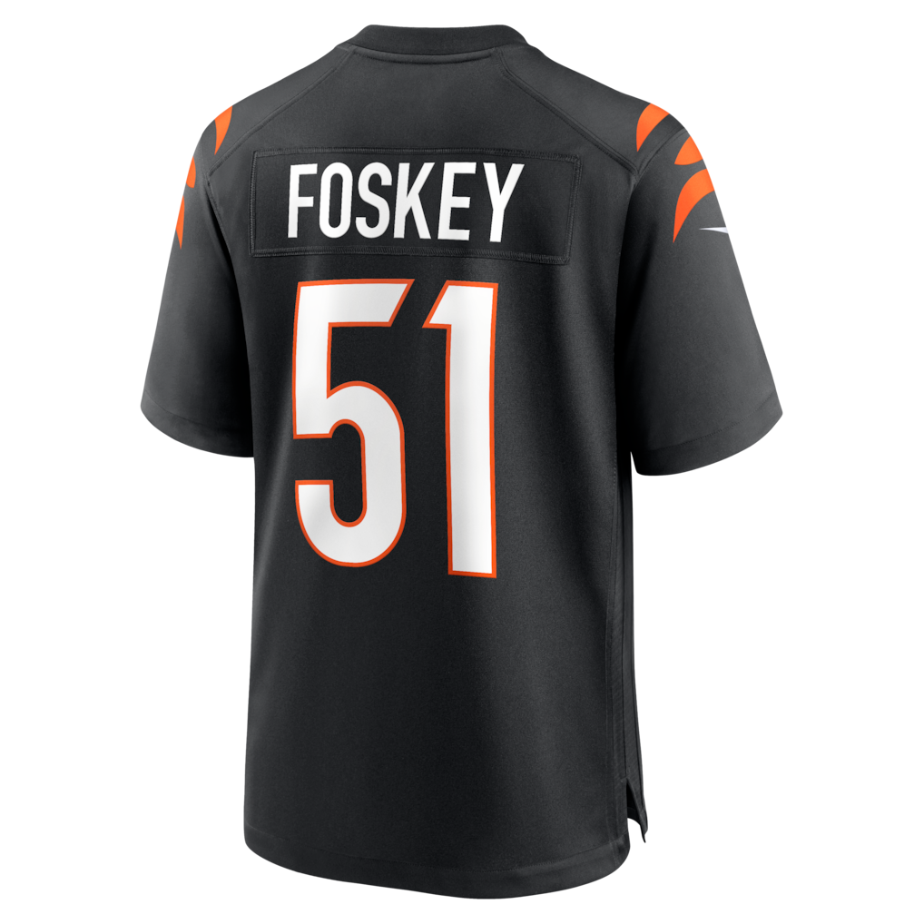 Tlead C.Bengals #51 Isaiah Foskey Black Team Game Jersey