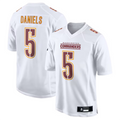 Tlead #5 Jayden Daniels Player W.Commanders Tundra White Fashion Stitched Jerseys
