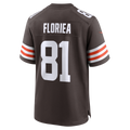 Tlead C.Browns #81 Luke Floriea Brown Team Game Jersey