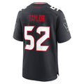 Tlead H.Texans #52 Darrell Taylor Navy Team Game Jersey