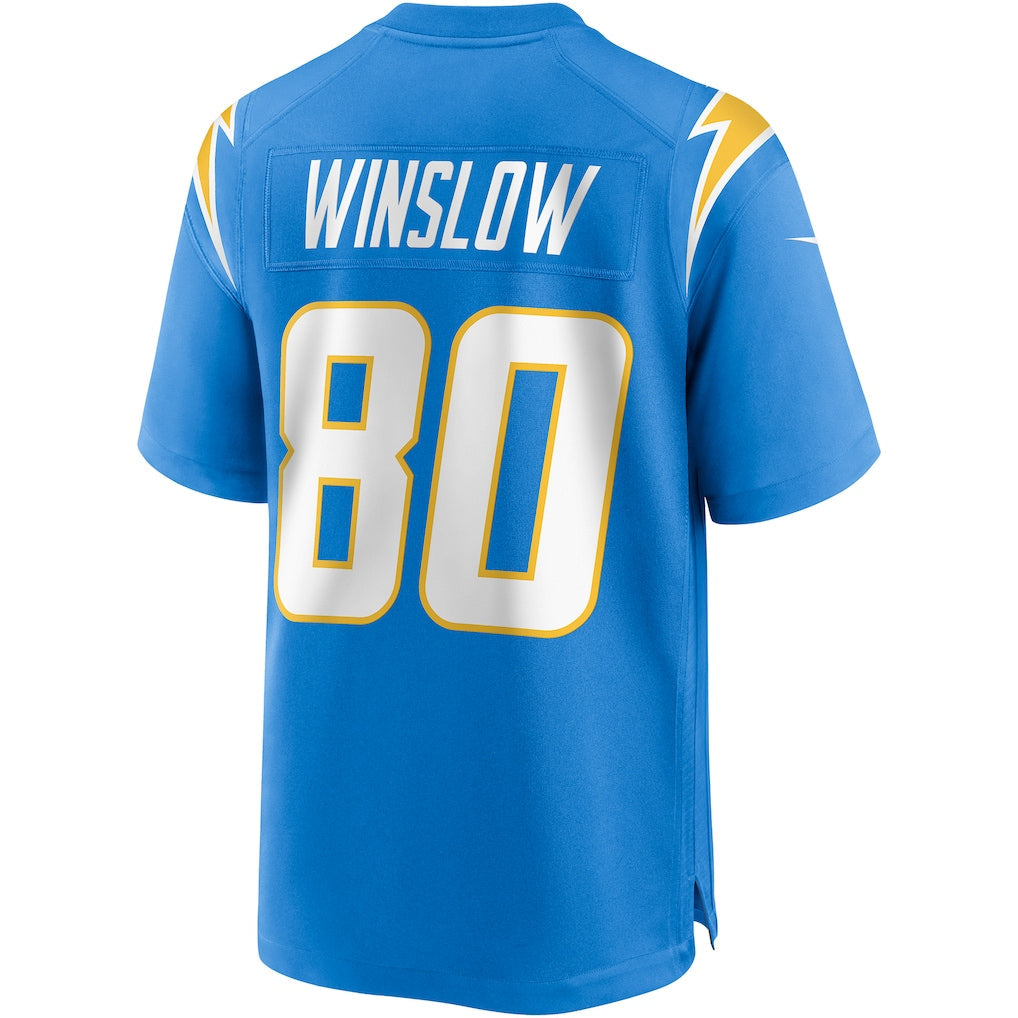 Tlead LA.Chargers #80 Kellen Winslow Powder Blue Game Retired Player Jersey
