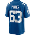 Tlead IN.Colts #63 Danny Pinter Royal Game Jersey