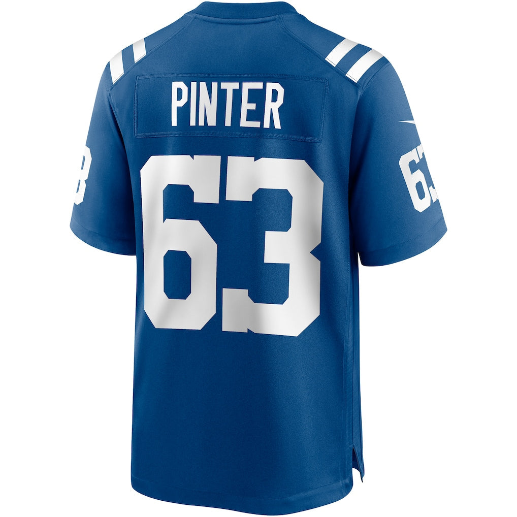 Tlead IN.Colts #63 Danny Pinter Royal Game Jersey