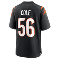 Tlead C.Bengals #56 Myles Cole Black Team Game Jersey