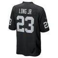 Tlead LV.Raiders #23 David Long Jr. Black Team Game Jersey
