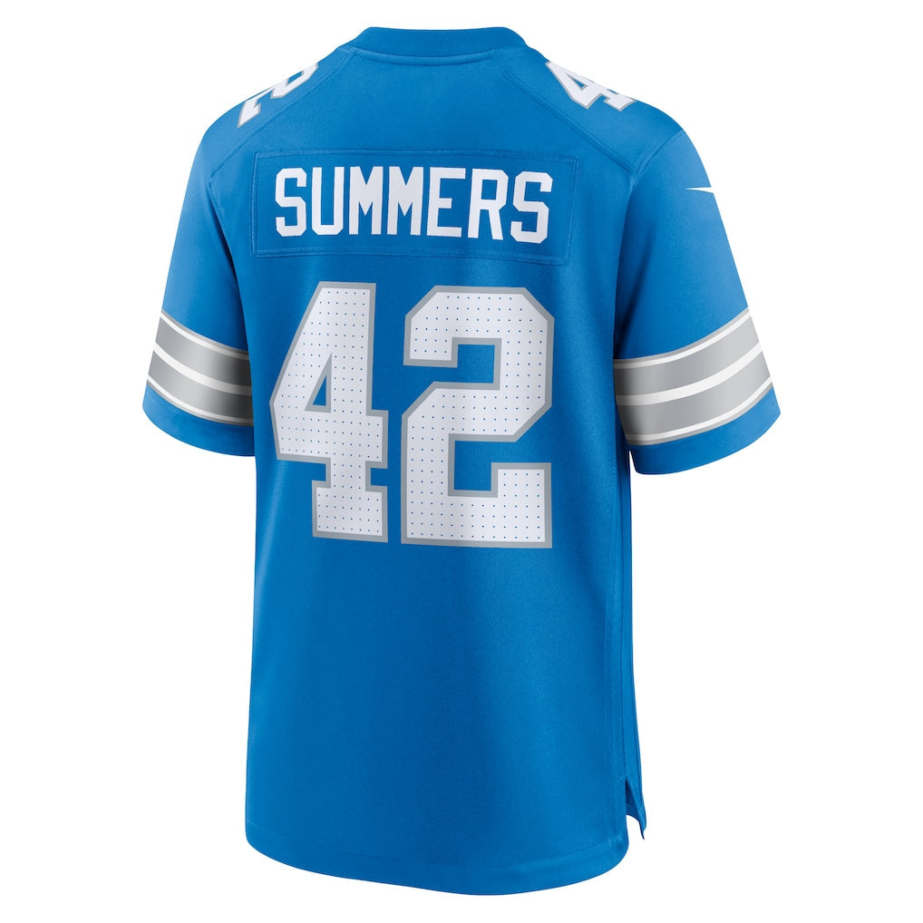 Tlead D.Lions #42 Ty Summers Blue Team Game Jersey
