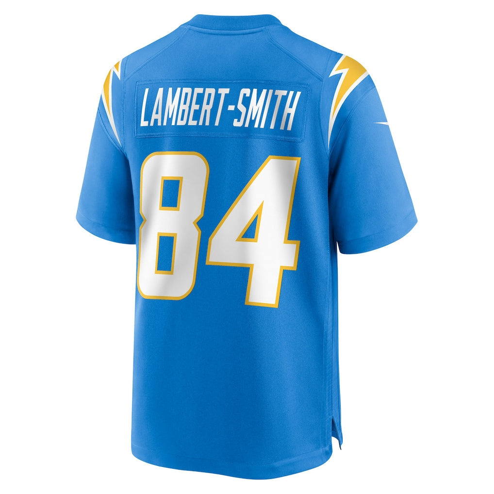 Tlead LA.Chargers #84 KeAndre Lambert-Smith Powder Blue Team Game Jersey