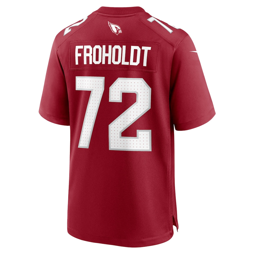 Tlead A.Cardinals #72 Hjalte Froholdt Cardinal Team Game Jersey