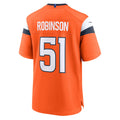 Tlead D.Broncos #51 Que Robinson Orange Team Game Jersey
